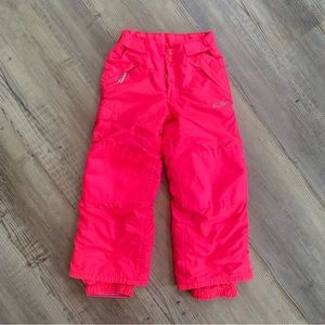 Champion Girls Snow Ski Pants Water Resistant Wide Leg Lined Hot Pink XS